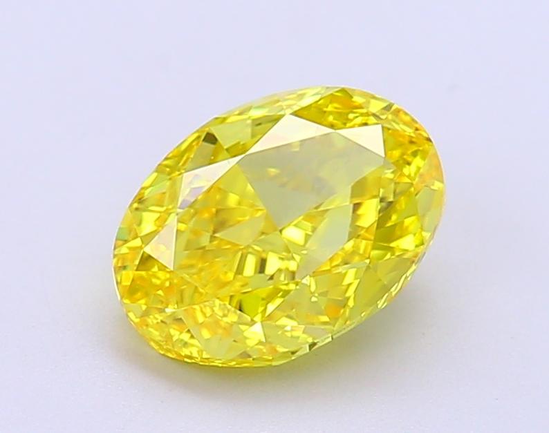 2.00 Ct. Fancy Vivid  Yellow Oval Lab Grown Diamond