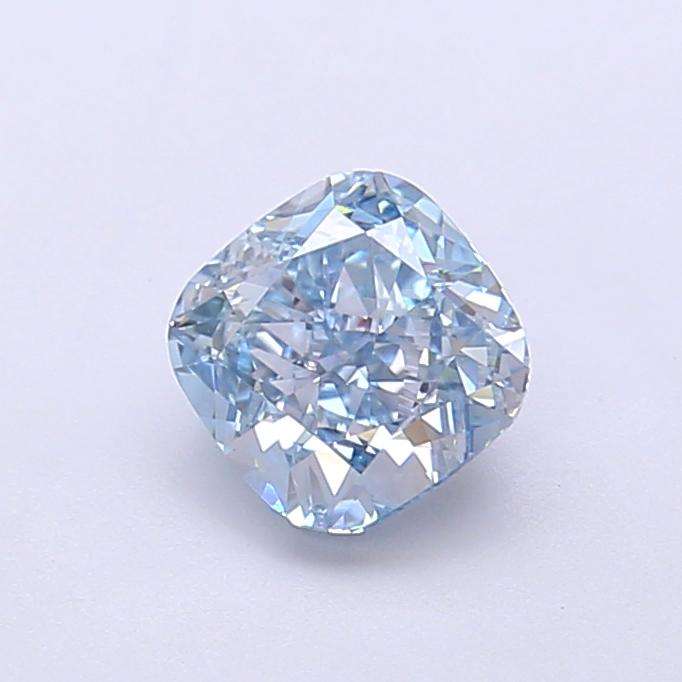 1.01 Ct. Fancy Vivid  Blue Cushion Lab Grown Diamond