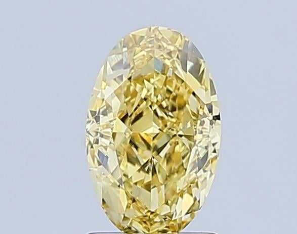 1.45 Ct. Fancy Intense  Yellow Oval Lab Grown Diamond