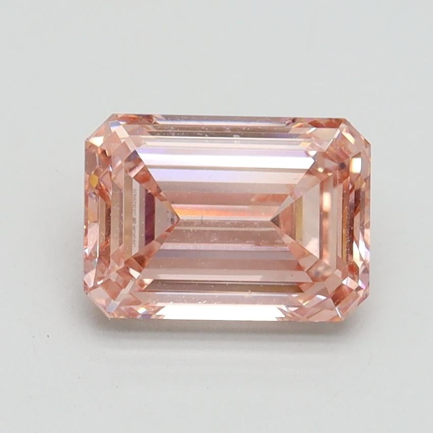 1.72 Ct. Fancy Intense Pink Emerald Lab Grown Diamond