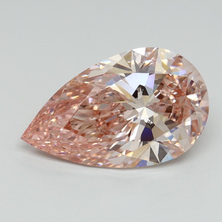 5.10 Ct. Fancy Intense Pink Pear Lab Grown Diamond