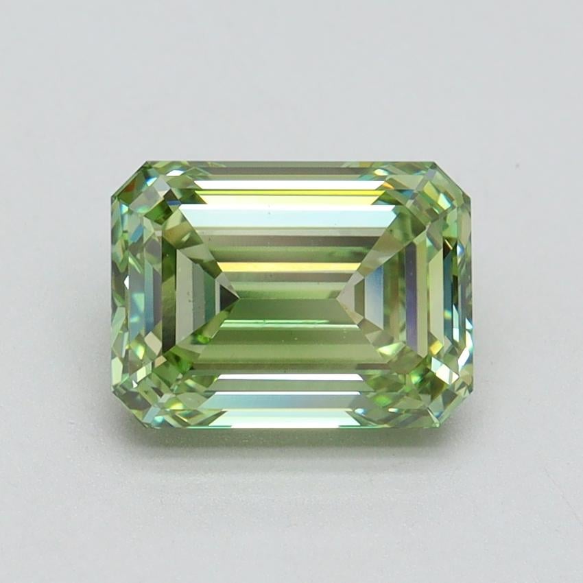 2.00 Ct. Fancy Vivid Green Emerald Lab Grown Diamond