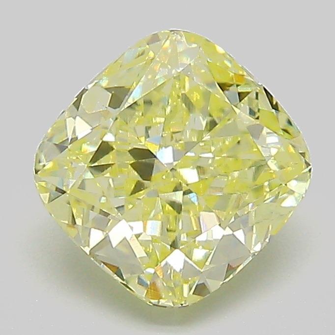 1.81 Ct. Fancy Light  Yellow Cushion Lab Grown Diamond