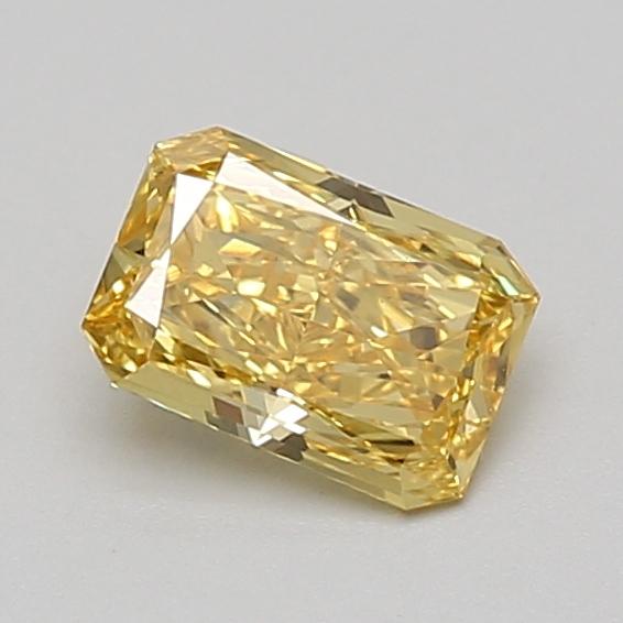 0.74 Ct. Fancy Vivid Yellow Radiant Lab Grown Diamond
