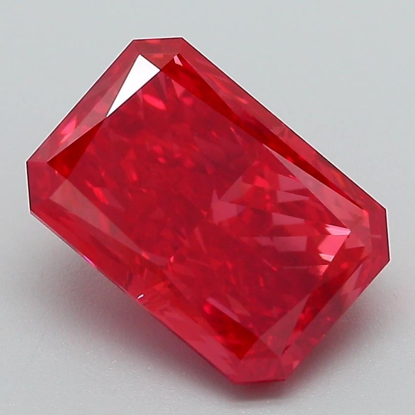 3.59 Ct. Fancy Vivid Pink Radiant Lab Grown Diamond