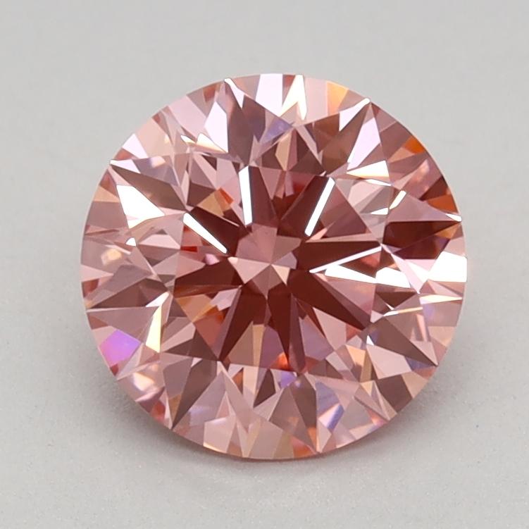 1.04 Ct. Fancy Vivid Pink Round Lab Grown Diamond