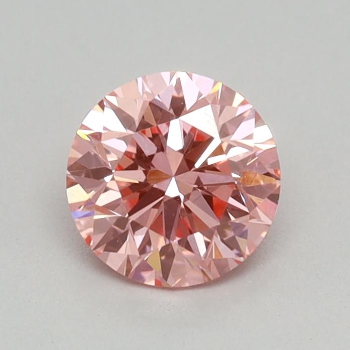 0.38 Ct. Fancy Vivid Pink Round Lab Grown Diamond