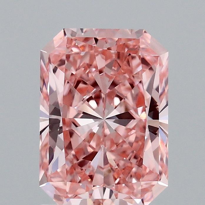 1.74 Ct. Fancy Vivid Pink Radiant Lab Grown Diamond