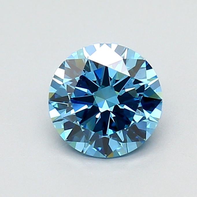 1.02 Ct. Fancy Vivid Blue Round Lab Grown Diamond