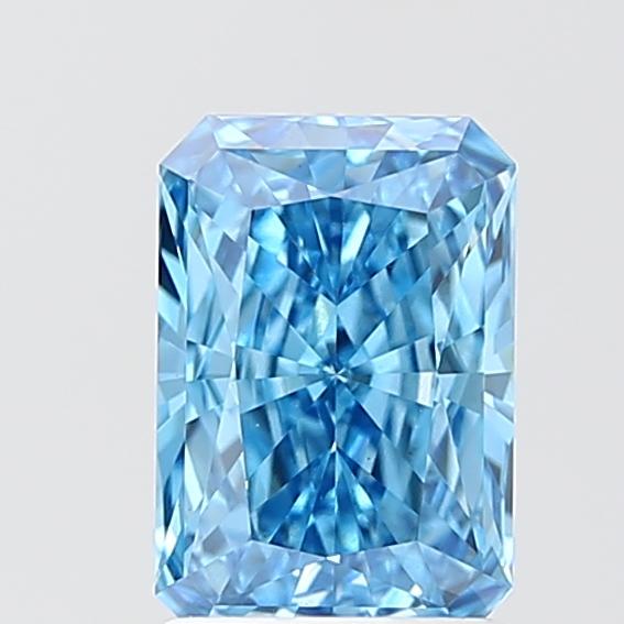 1.51 Ct. Fancy Vivid Blue Radiant Lab Grown Diamond