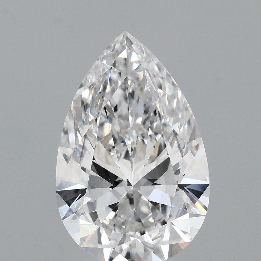 3.05 Ct. Fancy Vivid Blue Pear Lab Grown Diamond