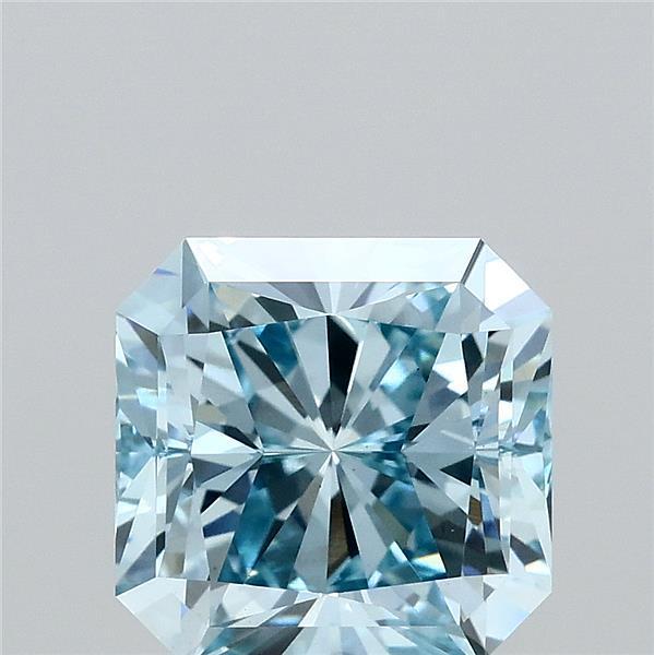 2.62 Ct. Fancy Intense Blue Radiant Lab Grown Diamond