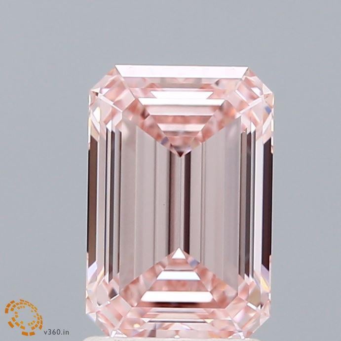 1.92 Ct. Fancy Intense  Pink Emerald Lab Grown Diamond