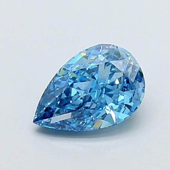 1.02 Ct. Fancy Vivid  Blue Pear Lab Grown Diamond