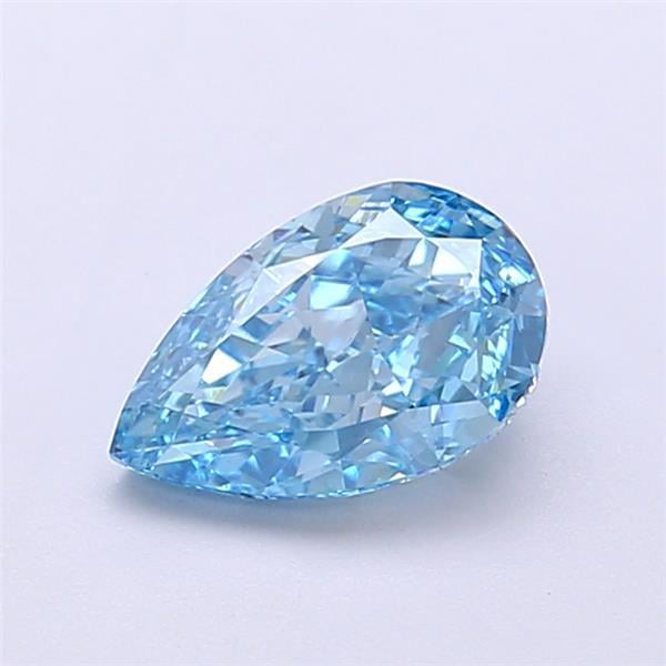 1.07 Ct. Fancy Vivid  Blue Pear Lab Grown Diamond
