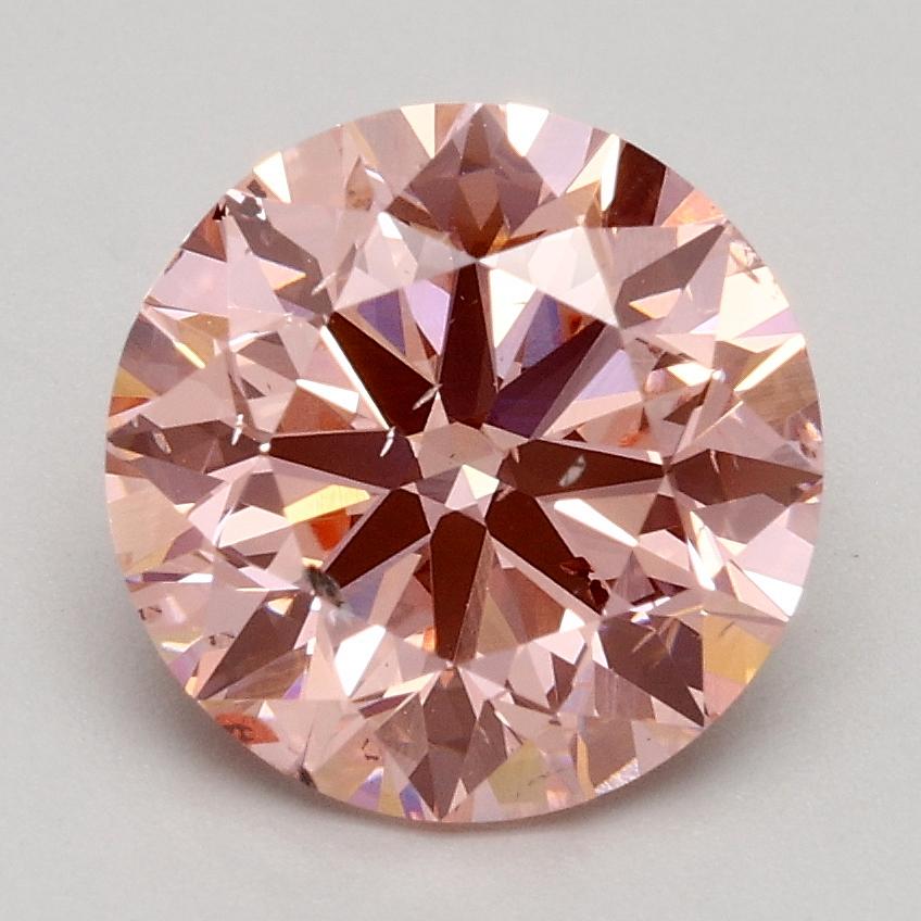 2.00 Ct. Fancy Intense Pink Round Lab Grown Diamond