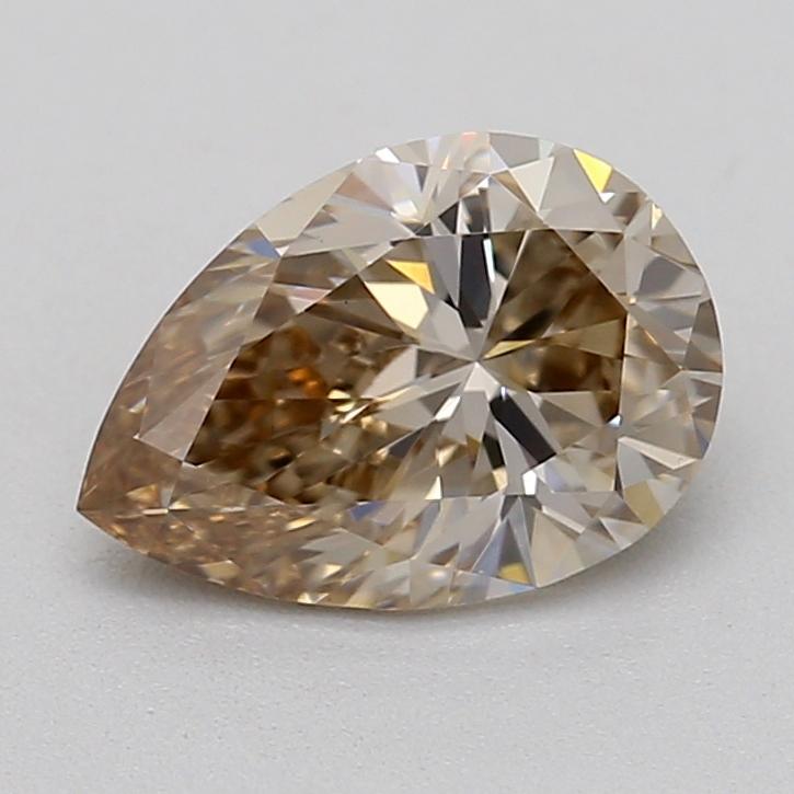 0.69 Ct. Very Light  Brown Pear Lab Grown Diamond
