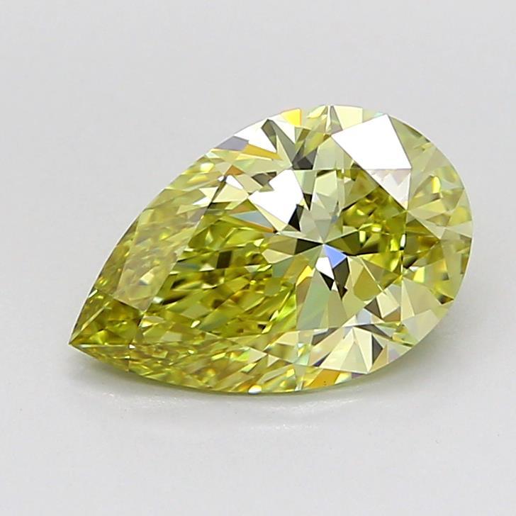 1.58 Ct. Fancy Intense Yellow Pear Lab Grown Diamond