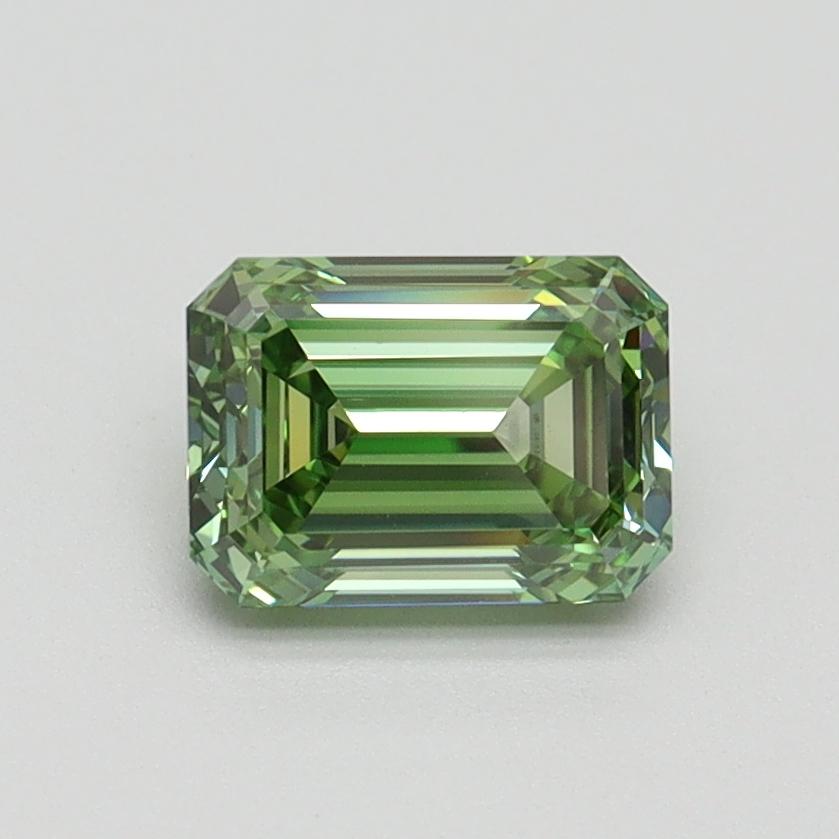 1.00 Ct. Fancy Vivid Green Emerald Lab Grown Diamond