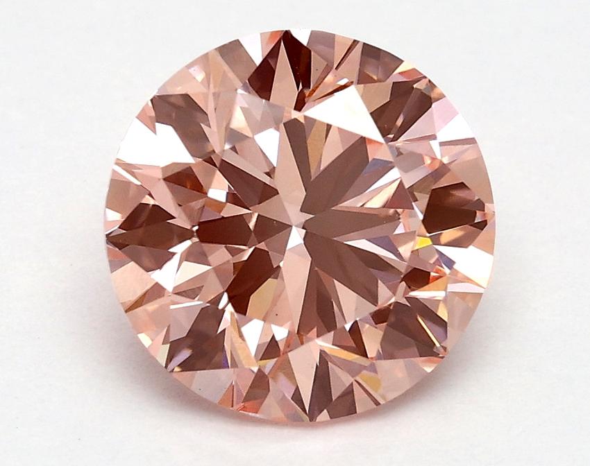 1.68 Ct. Fancy Vivid Pink Round Lab Grown Diamond