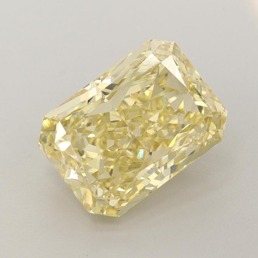 4.18 Ct. Fancy Vivid Yellow Radiant Lab Grown Diamond