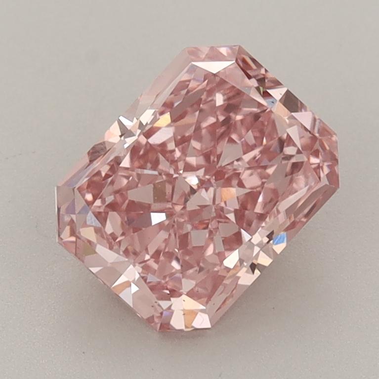 1.70 Ct. Fancy Vivid  Pink Radiant Lab Grown Diamond
