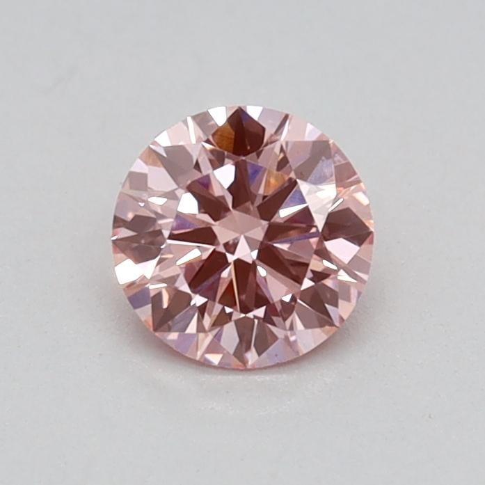 0.32 Ct. Fancy Vivid Pink Round Lab Grown Diamond