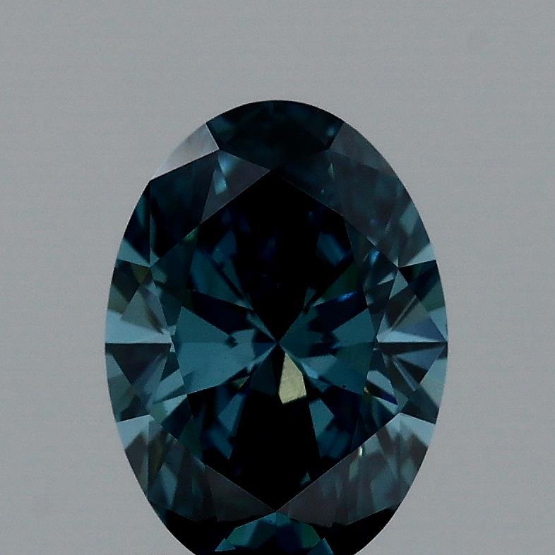 1.01 Ct. Fancy Vivid Blue Oval Lab Grown Diamond