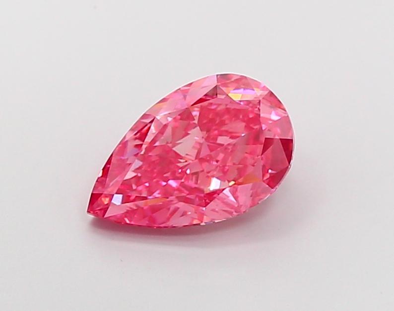 3.52 Ct. Fancy Vivid Pink Pear Lab Grown Diamond