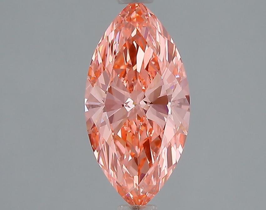 1.58 Ct. Fancy Vivid Pink Marquise Lab Grown Diamond