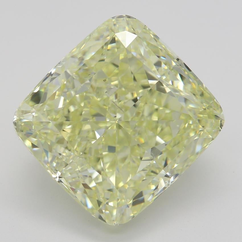 10.10 Ct. Fancy Light Yellow Cushion Diamond