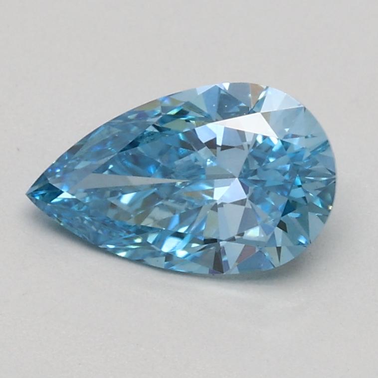 0.61 Ct. Fancy Vivid Blue Pear Lab Grown Diamond