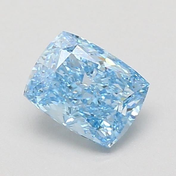 1.00 Ct. Fancy Vivid Blue Cushion Lab Grown Diamond
