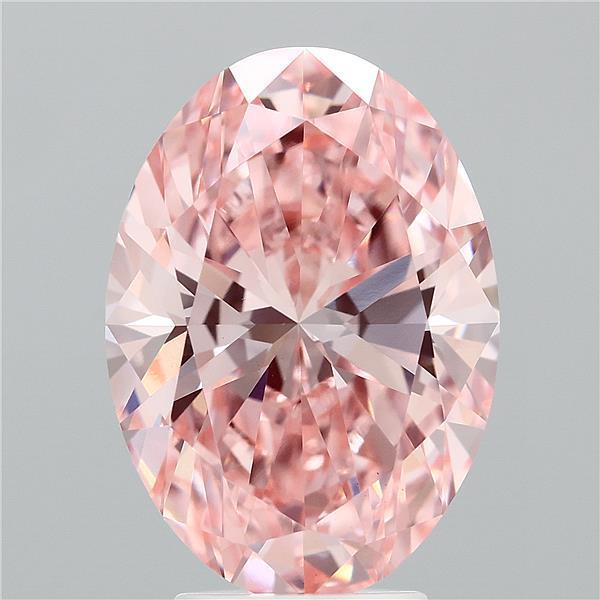 4.50 Ct. Fancy Vivid Pink Oval Lab Grown Diamond