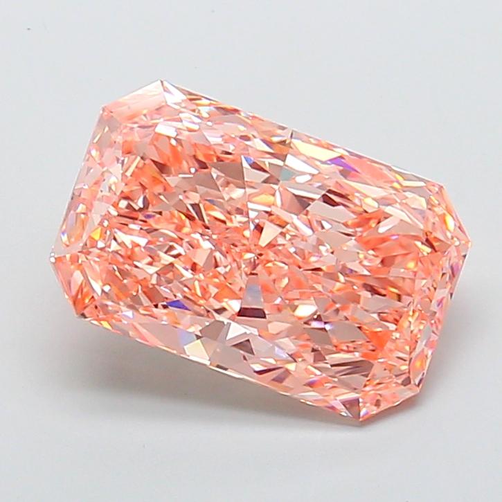 10.05 Ct. Fancy Vivid  Pink Radiant Lab Grown Diamond