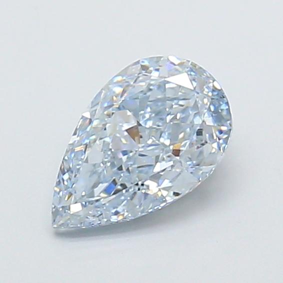 1.28 Ct. Fancy Intense Blue Pear Lab Grown Diamond