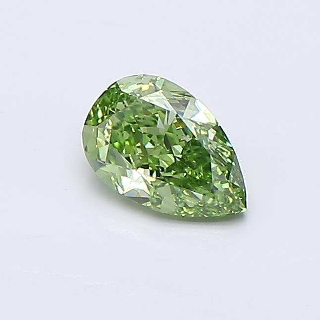 0.52 Ct. Fancy Vivid  Green Pear Lab Grown Diamond
