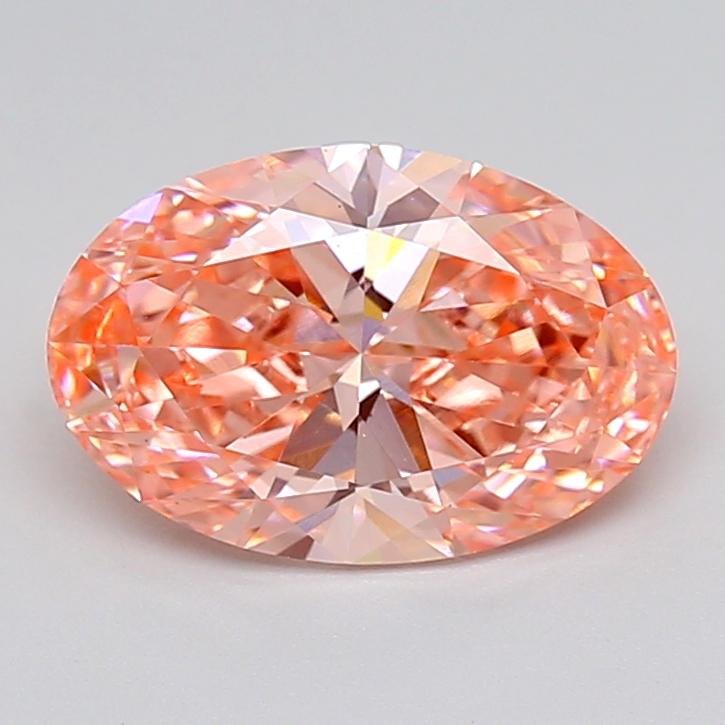 2.75 Ct. Fancy Vivid  Pink Oval Lab Grown Diamond