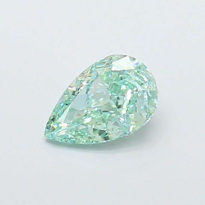 1.09 Ct. Fancy Vivid  Green Pear Lab Grown Diamond