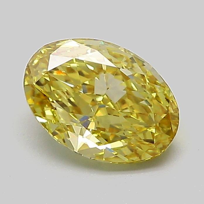 1.15 Ct. Fancy Intense Yellow Oval Lab Grown Diamond