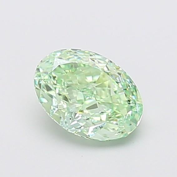1.20 Ct. Fancy Vivid Green Oval Lab Grown Diamond