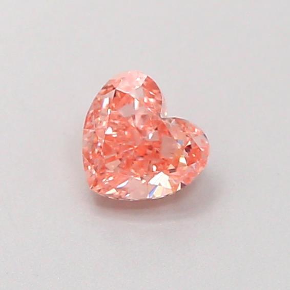0.35 Ct. Fancy Intense Pink Heart Lab Grown Diamond