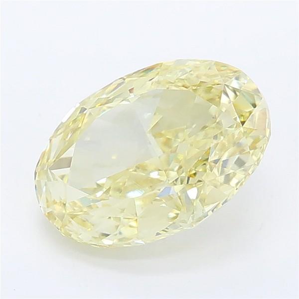 2.15 Ct. Fancy Intense Yellow Oval Lab Grown Diamond