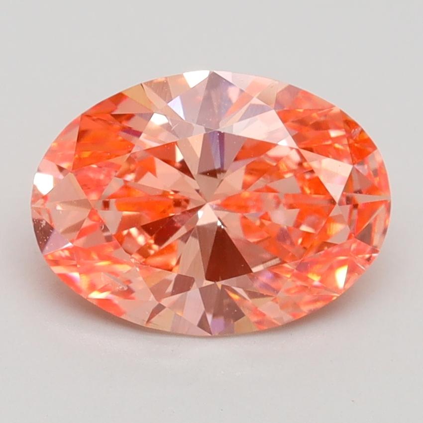 2.02 Ct. Fancy Vivid Pink Oval Lab Grown Diamond