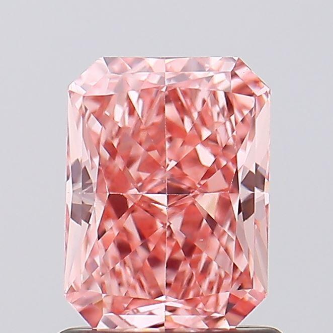 1.12 Ct. Fancy Vivid Pink Radiant Lab Grown Diamond