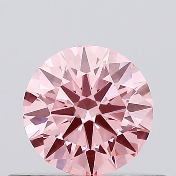 0.31 Ct. Fancy Vivid Pink Round Lab Grown Diamond