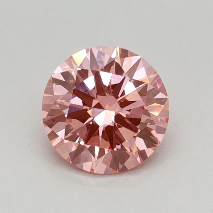 0.44 Ct. Fancy Vivid Pink Round Lab Grown Diamond