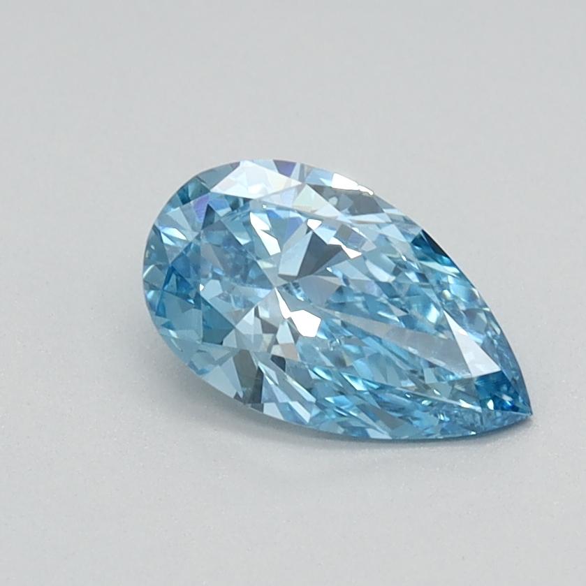 0.53 Ct. Fancy Vivid Blue Pear Lab Grown Diamond