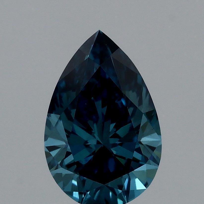 1.01 Ct. Fancy Vivid Blue Pear Lab Grown Diamond