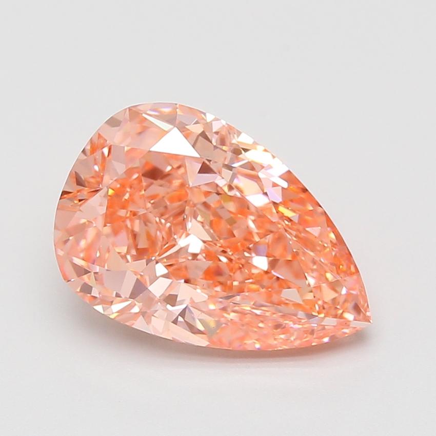 5.08 Ct. Fancy Vivid Pink Pear Lab Grown Diamond